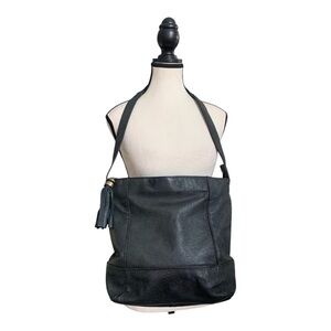 Studio Works Black Leather Shoulder Bag